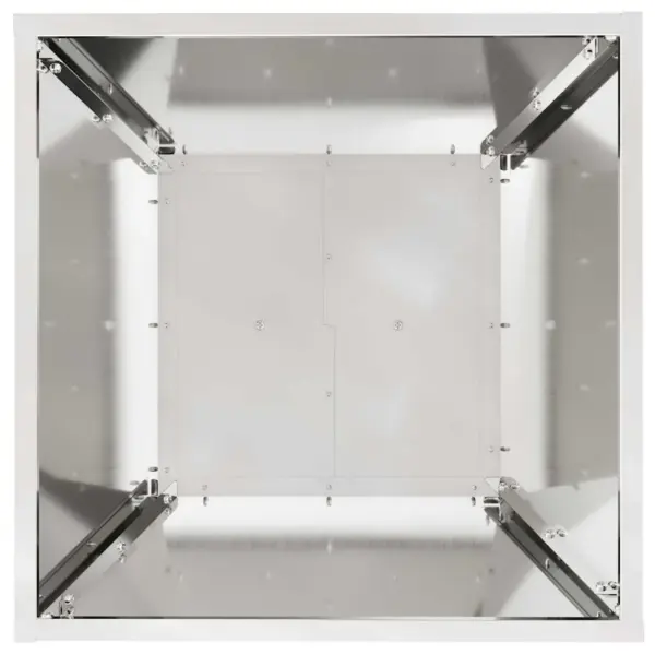 Hõbedane sambakujuline õue istutuskast, 2 tk, 40 x 40 x 101 cm – 7