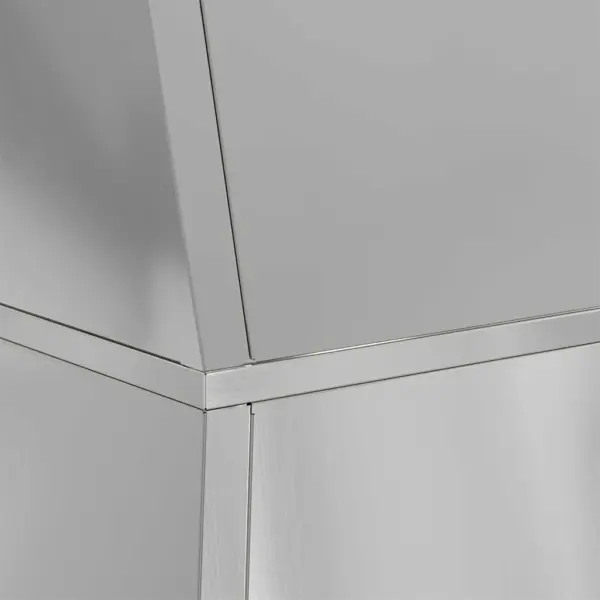 Hõbedane sambakujuline õue istutuskast, 2 tk, 40 x 40 x 101 cm – 9