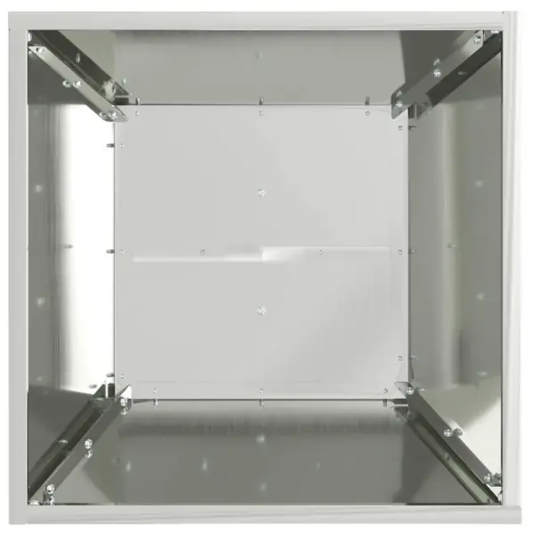 Sambakujuline väli-istutusnõu, 2 tk, hõbedane, 40 x 40 x 101 cm – 7