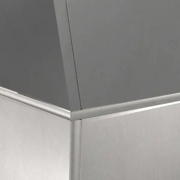 Sambakujuline väli-istutusnõu, 2 tk, hõbedane, 40 x 40 x 101 cm – 9