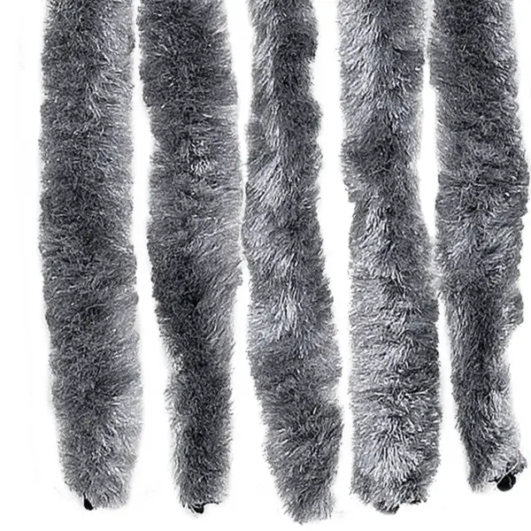 Šenillist ukse putukakardin, hõbedane, reguleeritav, 90 x 220 cm – 5