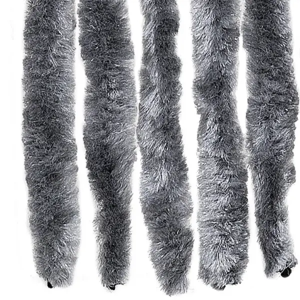 Šenillist putukakardin uksele, hõbedane, 118 x 220 cm – 5