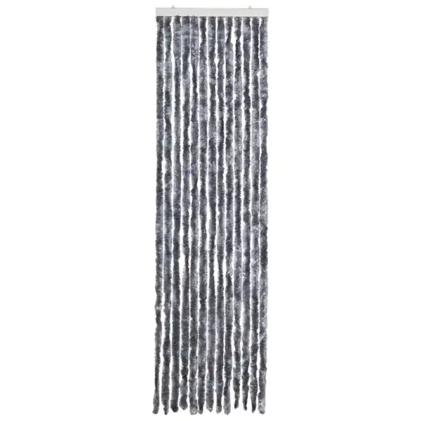 Hõbedane šenillist putukakardin uksele, 56 x 200 cm, reguleeritav – 3