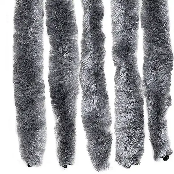 Šenillist putukakardin haagissuvila uksele, hõbedane, 56 x 185 cm – 5