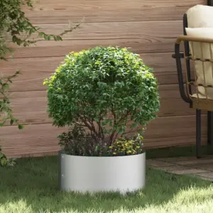 Hõbedane istiku rõngas aiataimedele, tsingitud terasest, 40 x 40 x 20 cm