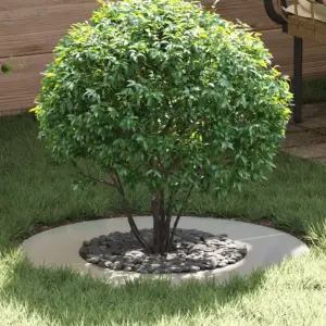 Lame dekoratiivne puuring puu aluse kaitseks, hõbedane tsingitud teras, Ø40/70 cm, 70 x 70 cm