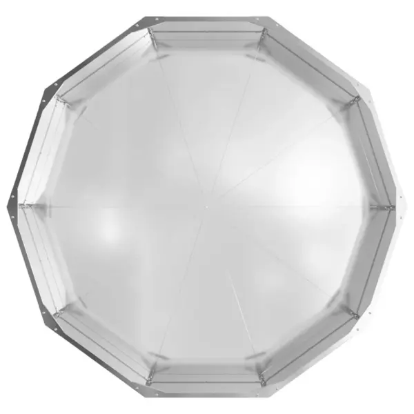 Hõbedane taimekast tsingitud terasest, 120 x 120 x 35 cm – 6