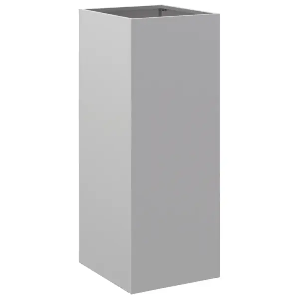 Kõrge taimekast aeda ja rõdule, hõbedane tsingitud teras, 32 x 29 x 75 cm – 4