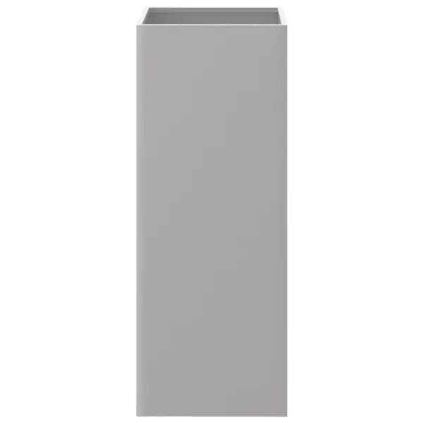 Kõrge taimekast aeda ja rõdule, hõbedane tsingitud teras, 32 x 29 x 75 cm – 5