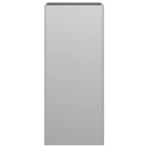 Kõrge taimekast aeda ja rõdule, hõbedane tsingitud teras, 32 x 29 x 75 cm – 6