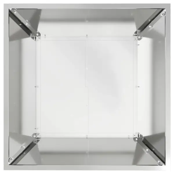 Trapetsikujuline aiapott tsingitud terasest, hõbedane, 50 x 50 x 15 cm – 8