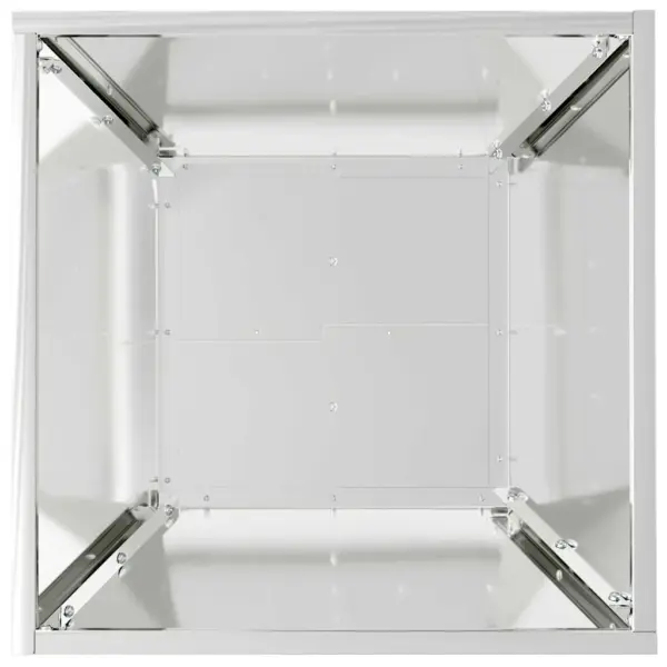 Hõbedane tsinkterasest aia istutusnõu, trapetsikujuline, 40 x 40 x 15 cm – 8