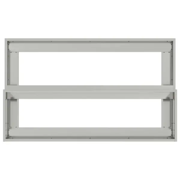 Hõbedane tsinkterasest aiakast välitingimustesse, 100 x 60 x 45 cm – 8