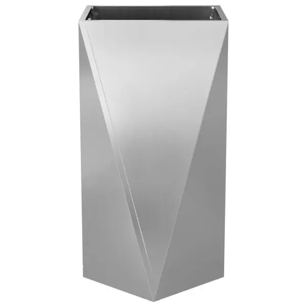 Kõrge tsinkterasest taimekast, 2 tk, hõbedane, 40 x 40 x 75 cm – 6