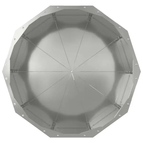 Hõbedane tsinkterasest taimekast, 60 x 60 x 50 cm – 6