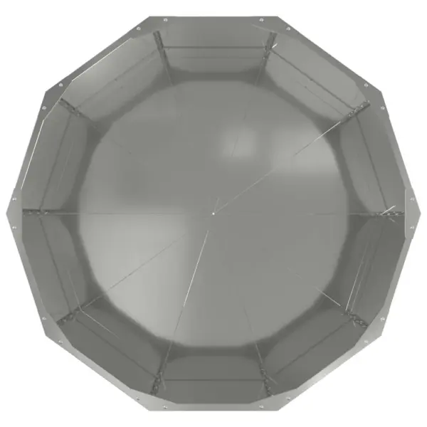 Ümmargune tsinkterasest taimekast välitingimustesse, hõbedane, 90 x 90 x 50 cm – 6