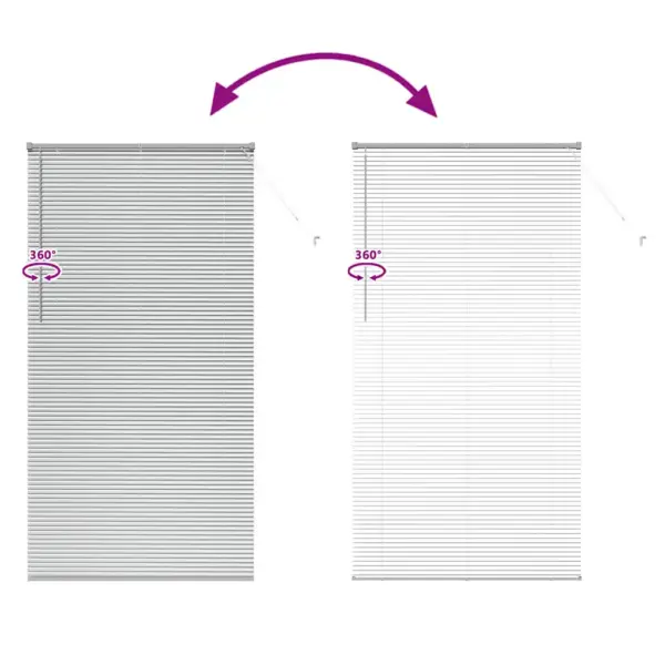 Veneetsia alumiiniumruloo, hõbedane, 220 x 120 cm – 11