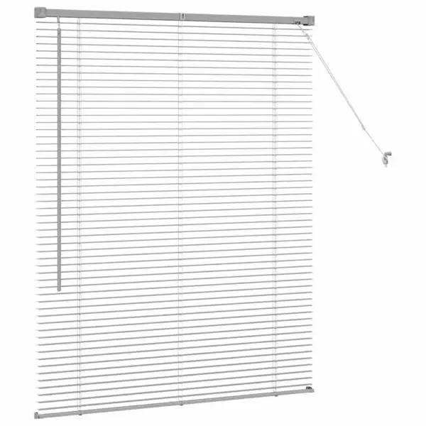 Veneetsia ruloo, hõbedane alumiinium, 130 x 105 cm – 6