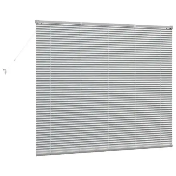 Hõbedane Veneetsia ruloo alumiiniumist, 130 x 160 cm – 7