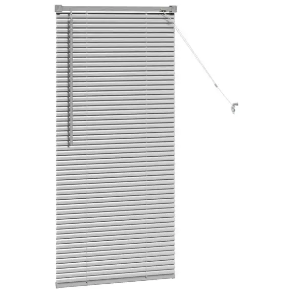 Hõbedane alumiiniumist Veneetsia ruloo, 130 x 60 cm – 5