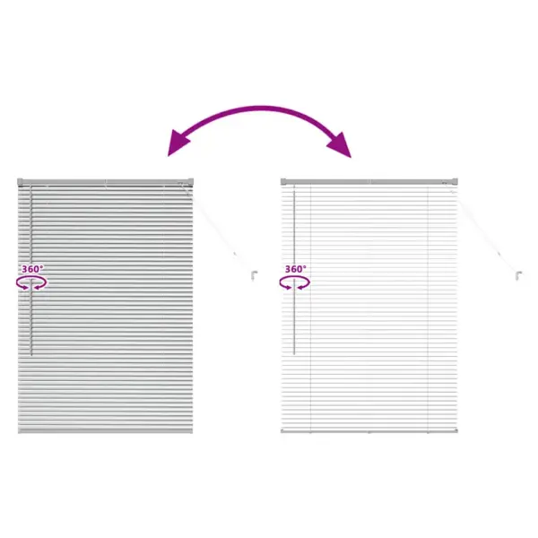 Hõbedane alumiiniumist Veneetsia ruloo, 130 x 85 cm – 11