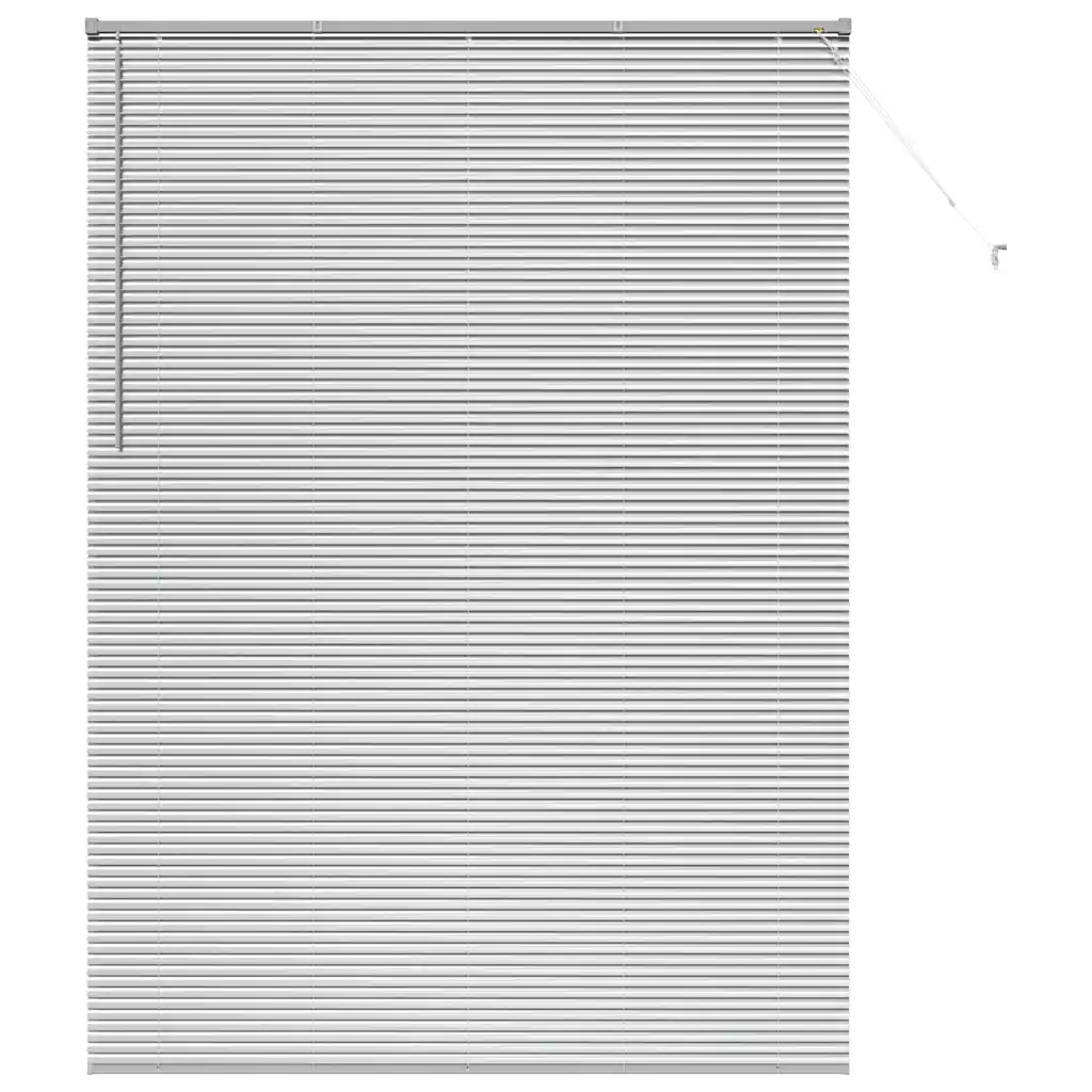 Hõbedane alumiiniumist Veneetsia ruloo, 220 x 160 cm