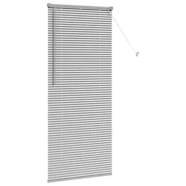 Hõbedane Veneetsia ruloo alumiiniumist, 175 x 75 cm – 5