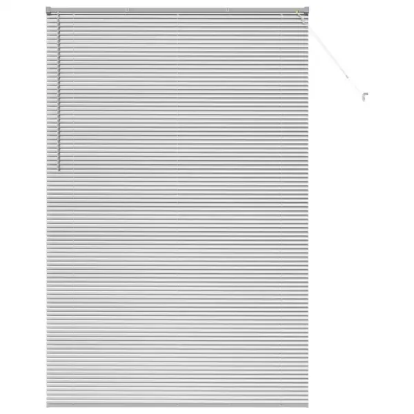 Veneetsia ruloo valguse ja privaatsuse reguleerimiseks, hõbedane alumiinium, 220 x 150 cm – 2