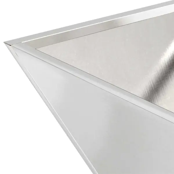 Trapetsikujulised aia istutusnõud, 5 tk, hõbedane roostevaba teras, 40 x 40 x 15 cm – 10