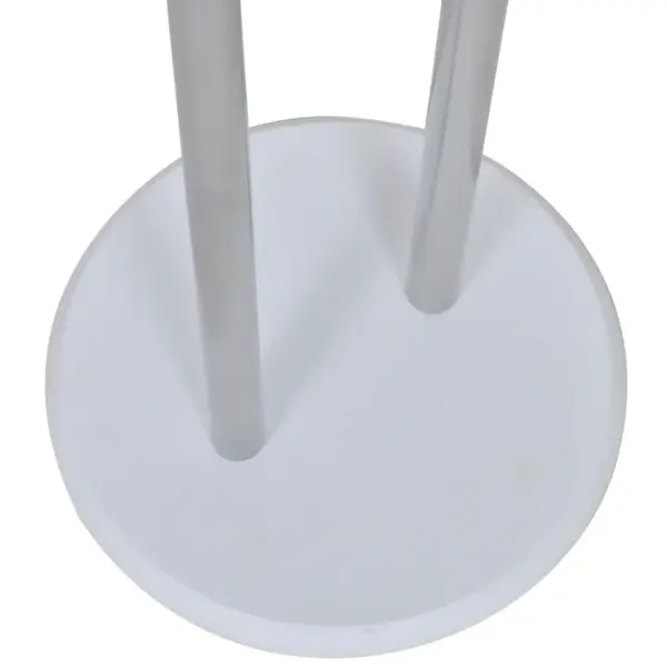 Mantli ja särgi hoidja metallraamiga, hõbehall, MDF-alusega, 43 x 28 x 113 cm – 4