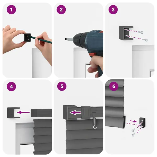 Reguleeritav PVC Veneetsia ruloo, hõbehall, 150 x 40 cm – 13