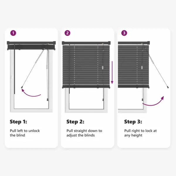 Veneetsia ruloo, reguleeritav, hõbehall PVC, 213 x 60 cm – 12