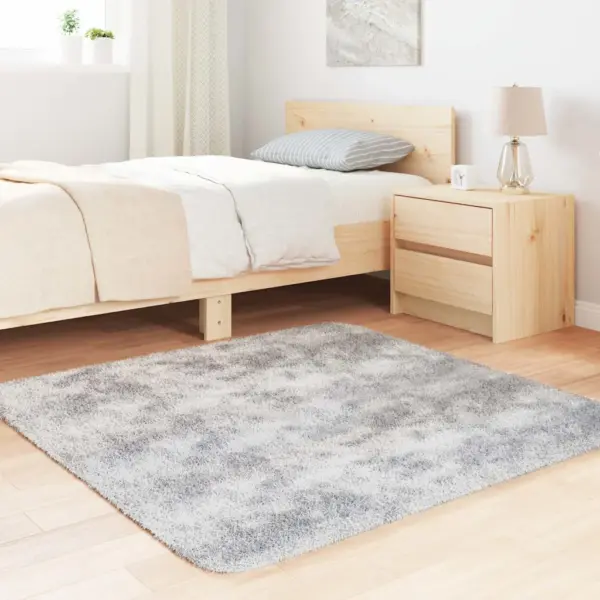 Kõrgenarmaline Shaggy vaip NAVARRA, hõbehall, 120 x 120 cm – 3