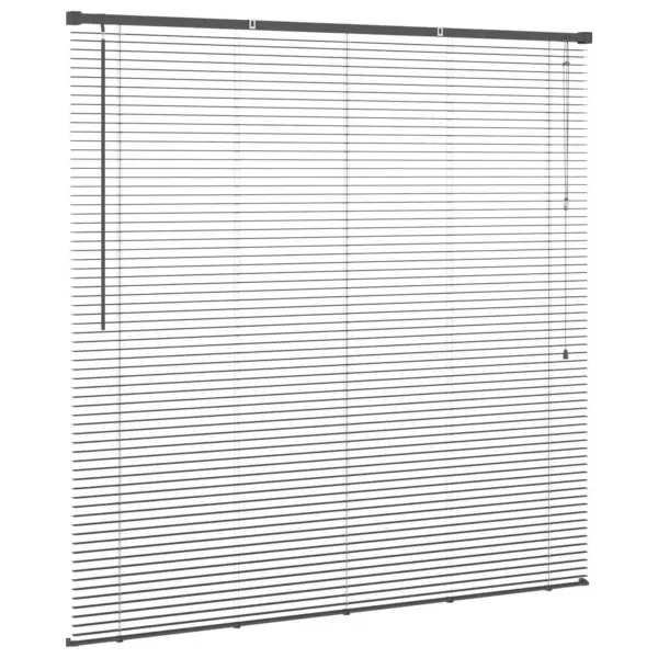 Hõbehall PVC Veneetsia ruloo, reguleeritav, 150 x 150 cm – 5