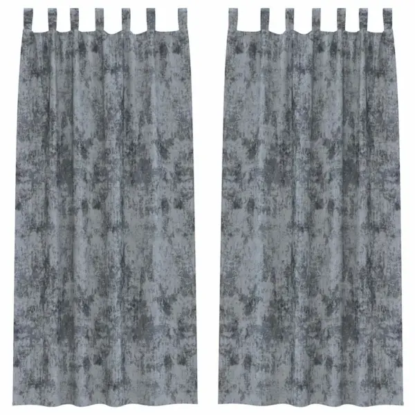 Hõbehallid pimendavad sametkardinad, 2 tk, 225 x 140 cm – 2
