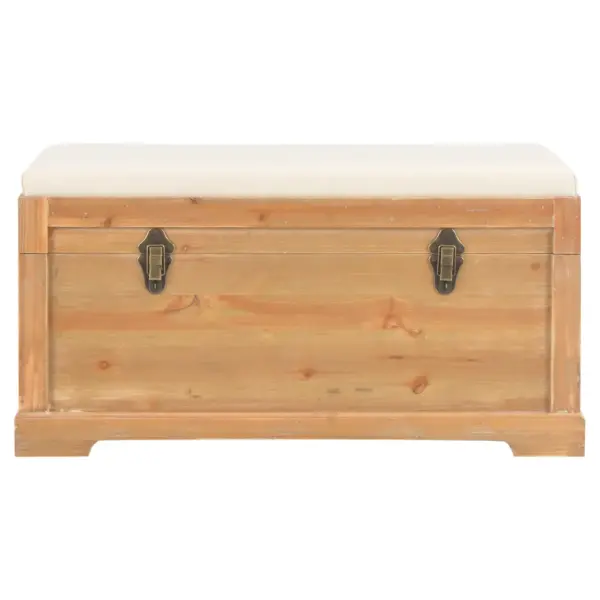 Pruun hoiukirst istmepadjaga, MDF, 80 x 40 x 40 cm – 2