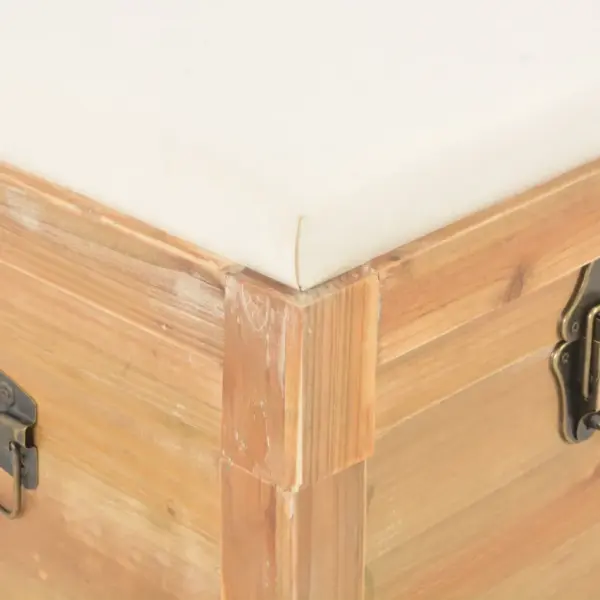 Pruun hoiukirst istmepadjaga, MDF, 80 x 40 x 40 cm – 9