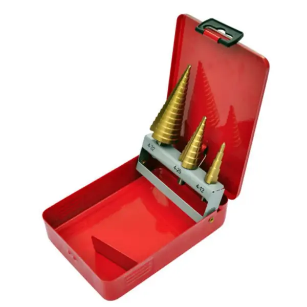 Astmeline HSS puuride komplekt 3 tk, titaannitriidkattega, 4–32 mm – 2