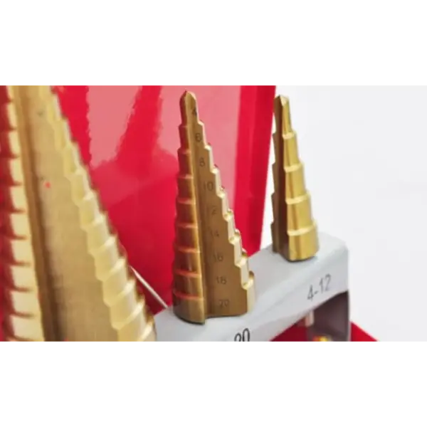 Astmeline HSS puuride komplekt 3 tk, titaannitriidkattega, 4–32 mm – 3