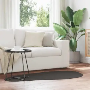 Libisemiskindel polüester põrandavaip HUARTE, antratsiit, 80 x 150 cm