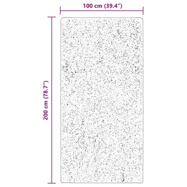 Libisemisvastane ristkülikukujuline põrandavaip Huarte, pruun polüester, 200 x 100 cm – 9