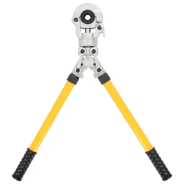 Hüdraulilised presstangid torudele, kollane, 16–32 mm, 60 kN, hoiukohvri ja 4 pressadapteriga – 5