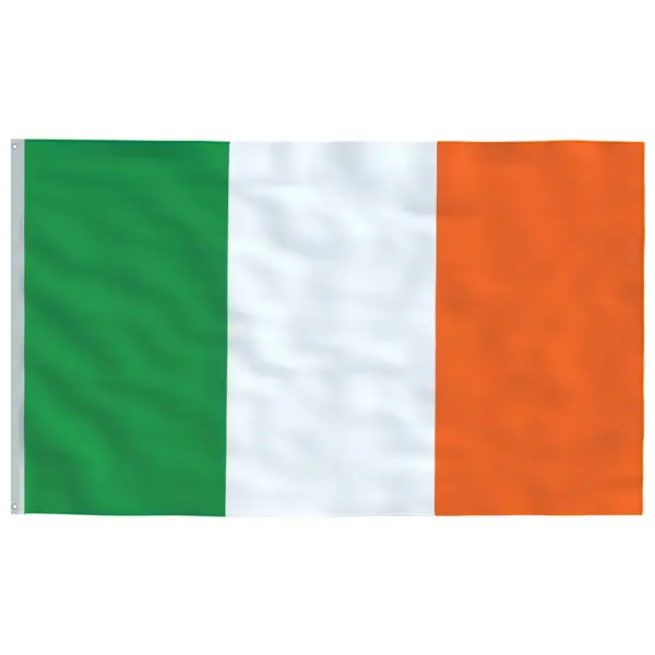 Iirimaa riigilipp 90 x 150 cm, 100% polüester, messingrõngastega – 2