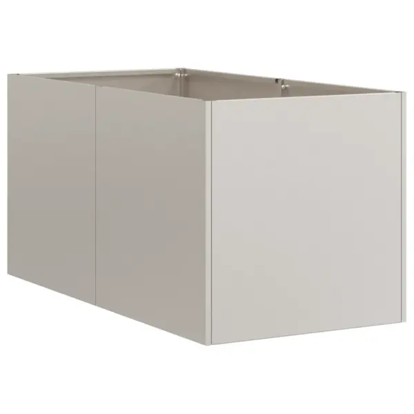 Roostevärvi ilmastikukindlast terasest taimekast, avatud põhjaga, 40 x 80 x 40 cm – 4