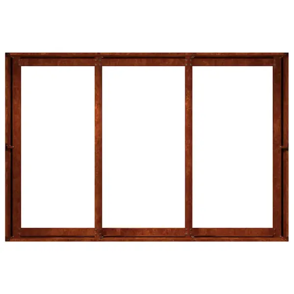 Ilmastikukindlast terasest taimekast avatud põhjaga, roostevärvi, 120 x 80 x 40 cm – 6