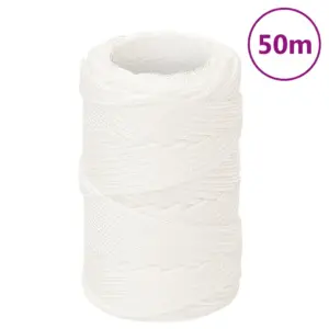 Polüpropüleenist paadiköis, täisvalge, 2 mm, 50 m