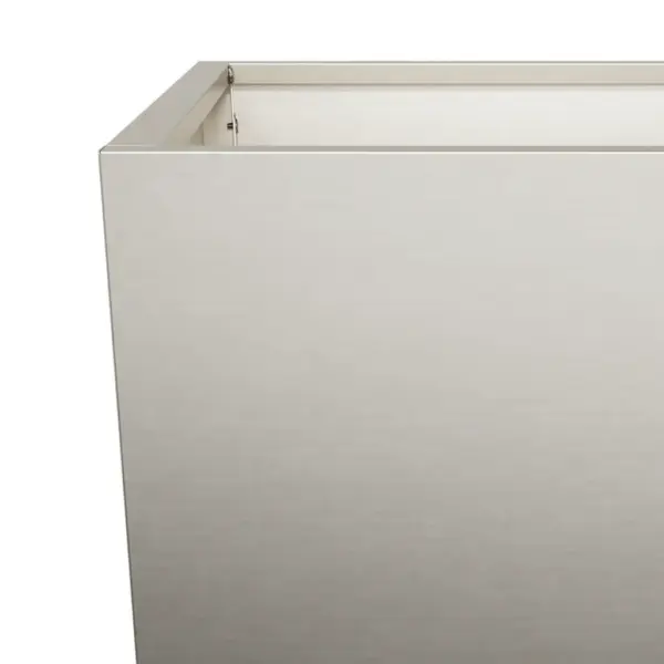 Aia taimekast ilmastikukindlast terasest, põhjaga, 35 x 35 x 75 cm – 10