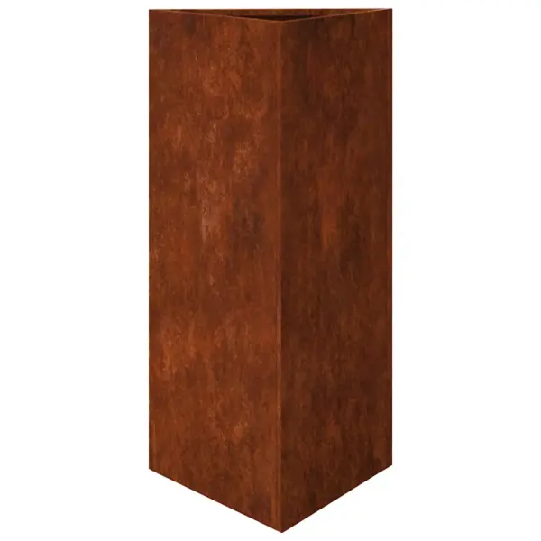 Ilmastikukindlast terasest aia taimekastid põhjaga, 2 tk, pruun, 40 x 40 x 75 cm – 6