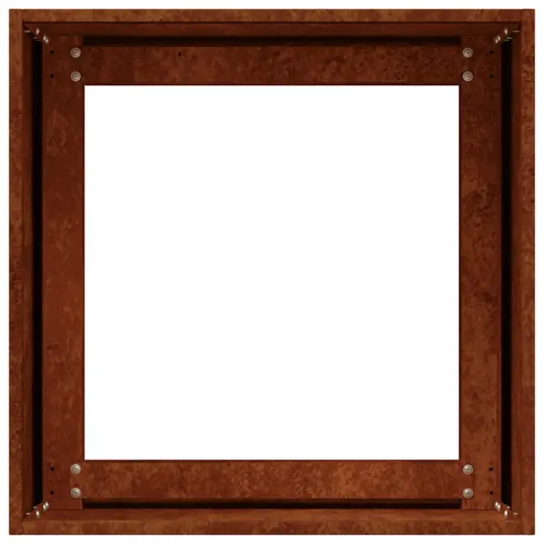 Roostevärvi ilmastikukindlast terasest taimekast, avatud põhjaga, 40 x 40 x 40 cm – 6