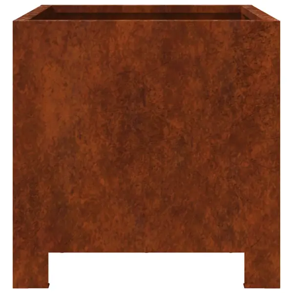 Aia taimekastid ilmastikukindlast terasest, 2 tk, pruun, põhjaga, 30 x 30 x 30 cm – 5